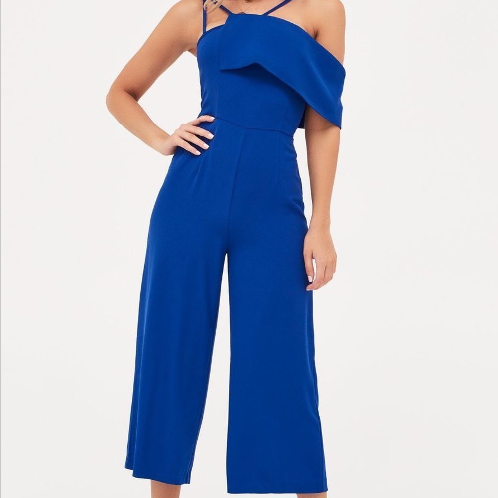Bandeau Culotte Jumpsuit - Cobalt